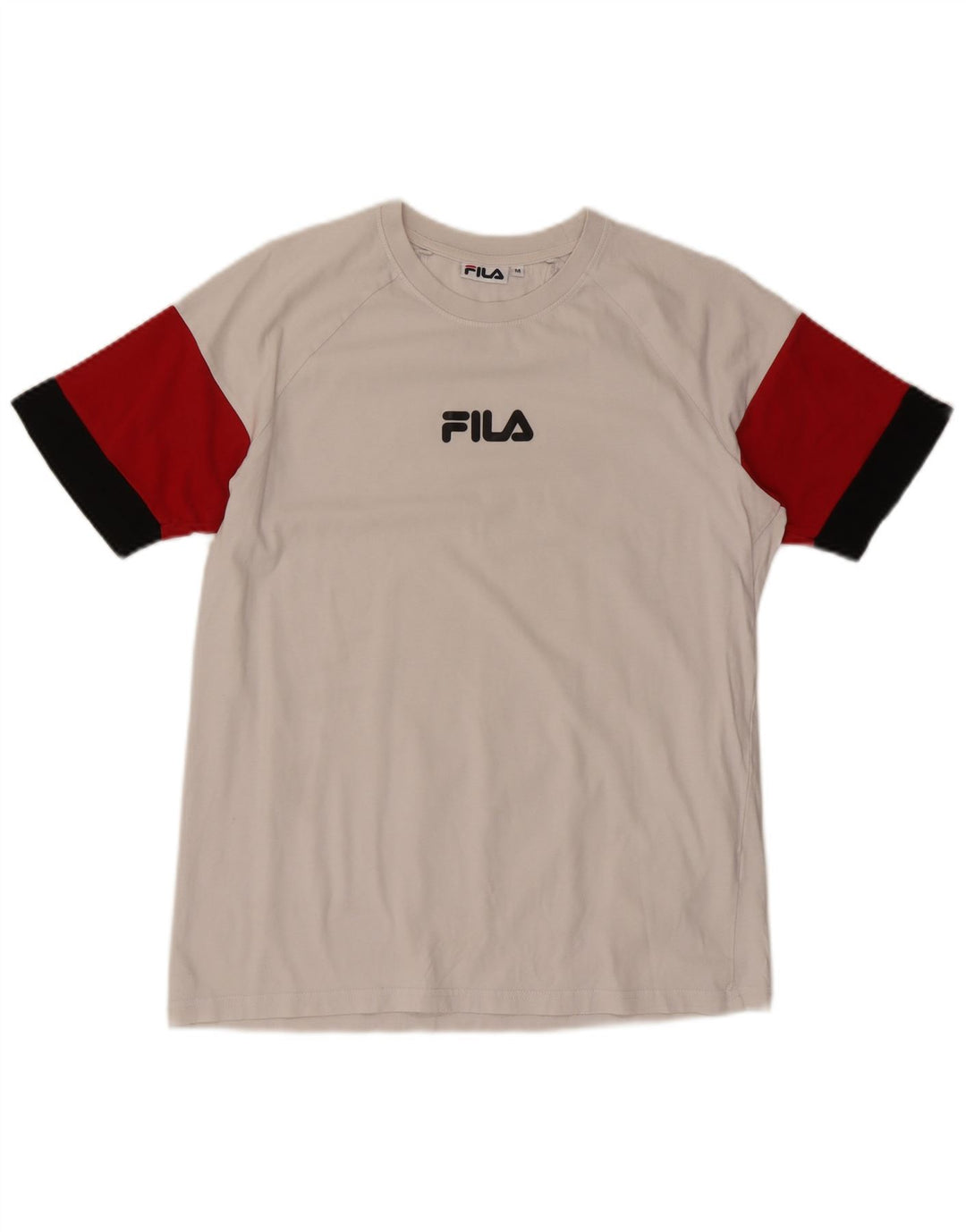 Ανδρικό γραφικό T-Shirt Fila Top Medium White Colourblock