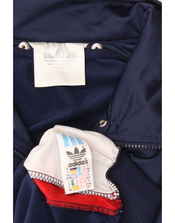 Ανδρική φόρμα φόρμας γραφικών Adidas Top Jacket UK 36/38 Small Navy Blue