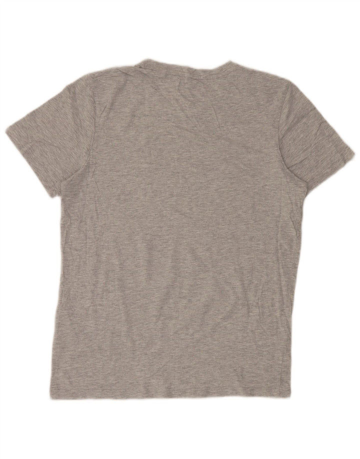 Jack & Jones Ανδρικό γραφικό μπλουζάκι μπλουζάκι, μικρό γκρι βαμβακερό