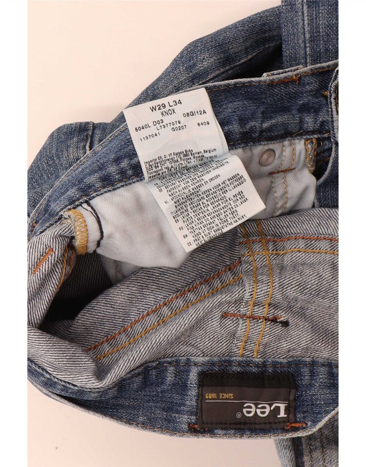 Lee Mens Knox Straight Jeans W29 L34 Μπλε βαμβακερό