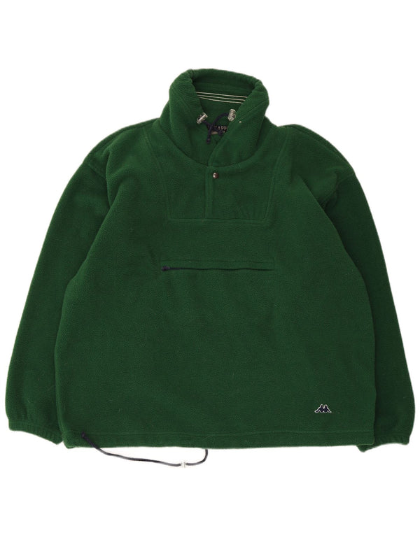 Kappa Ανδρικό φερμουάρ με φερμουάρ Fleece Large Green Polyester