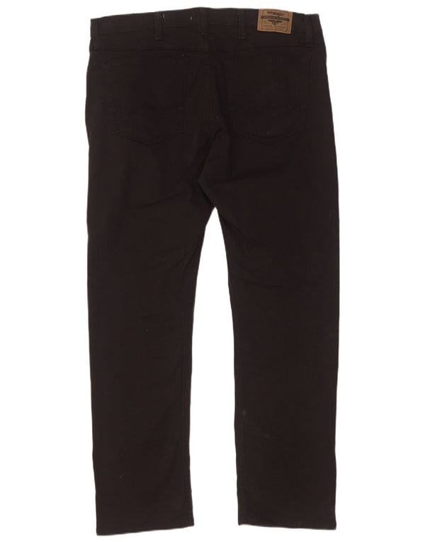 Ανδρικό Slim Straight Casual Παντελόνι Wrangler W36 L30 Μαύρο βαμβακερό