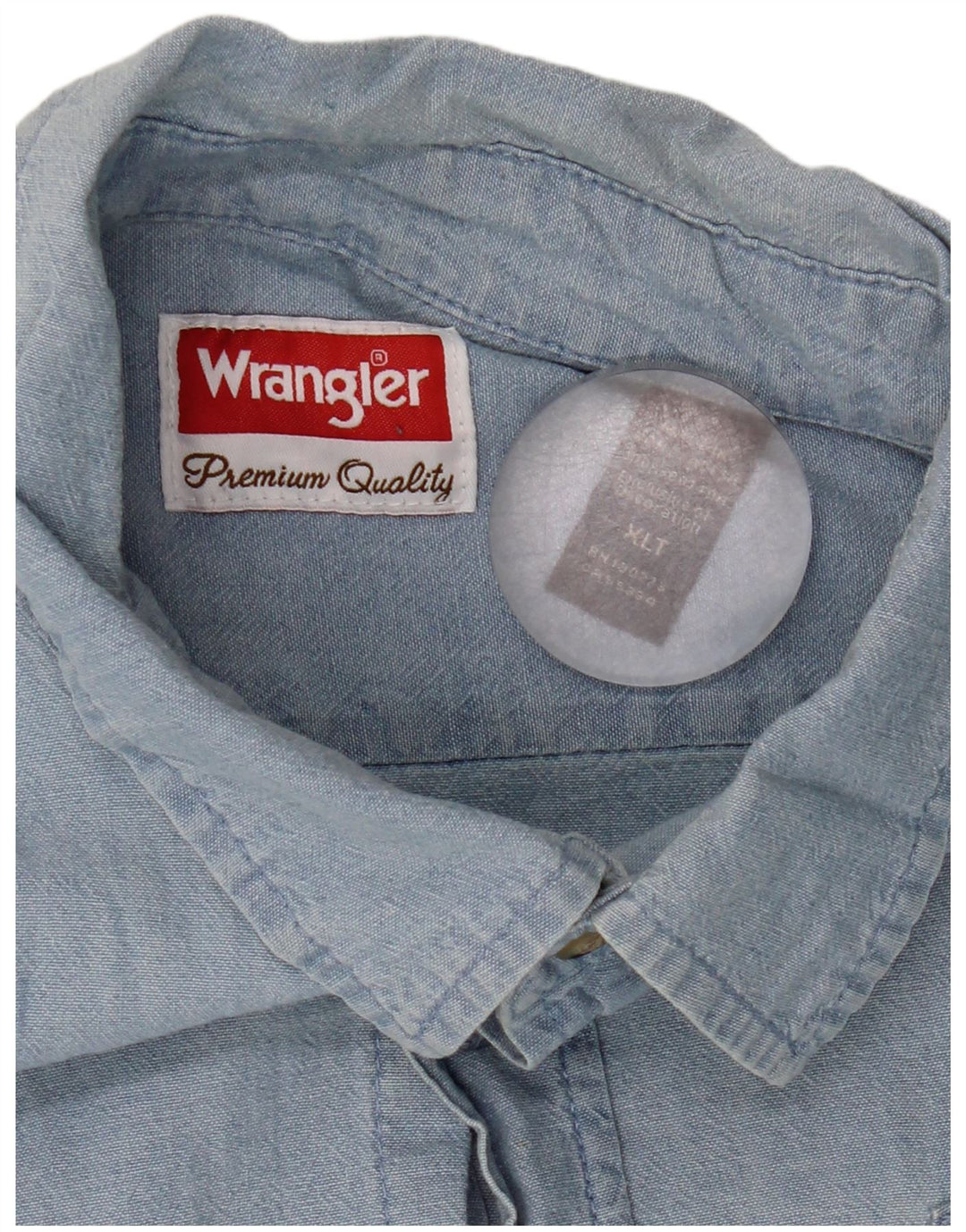 Ανδρικό ψηλό πουκάμισο Wrangler XL Μπλε βαμβακερό