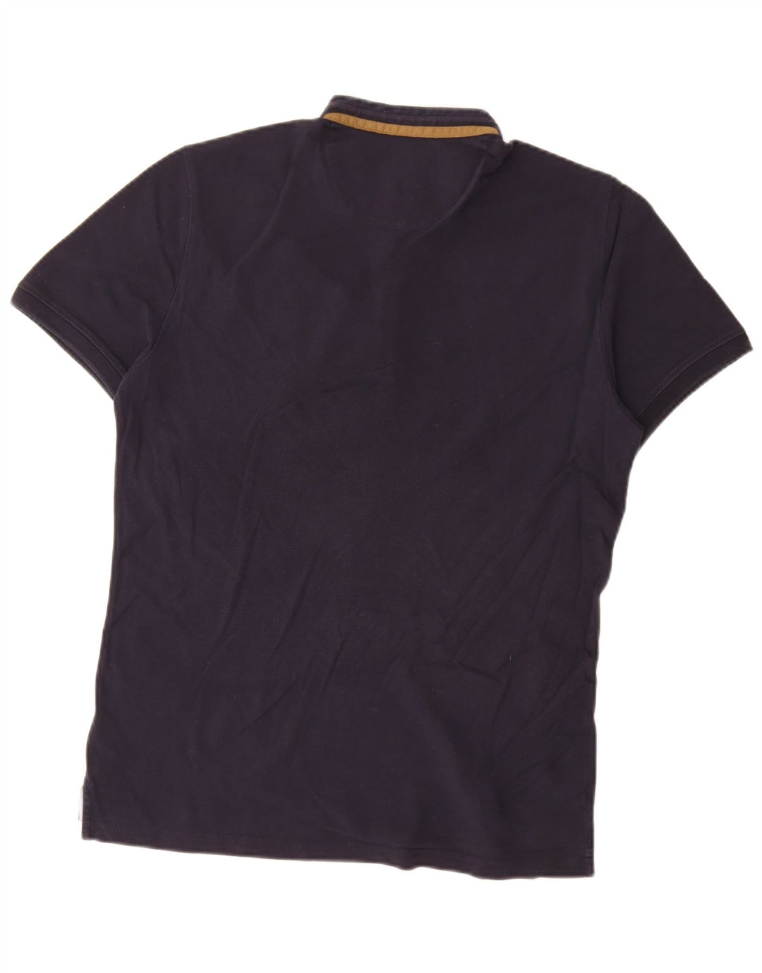 Ανδρικό πουκάμισο πόλο Massimo Dutti, μεγάλο ναυτικό, βαμβακερό