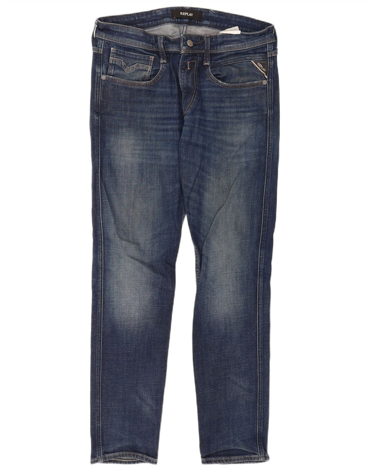Replay Ανδρικό Slim Jeans W33 L32 Blue Cotton