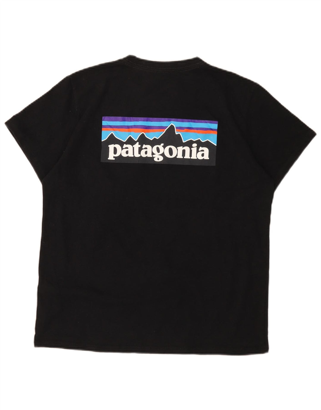 Γυναικείο γραφικό μπλουζάκι Patagonia Top UK 16 μεγάλο μαύρο πολυεστέρα