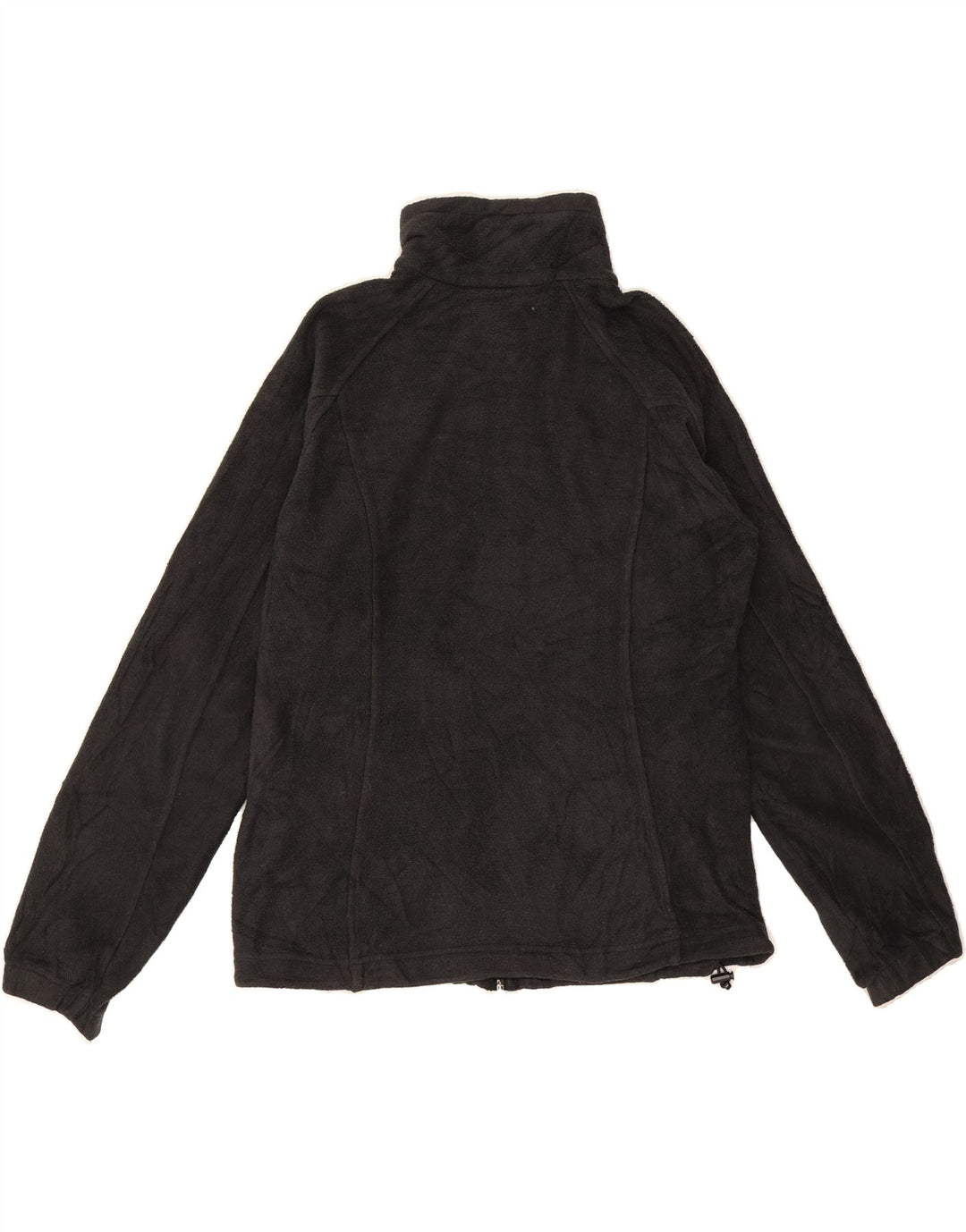 COLUMBIA Womens Fleece Jacket UK 14 Medium Black Polyester Vintage Columbia and Second-Hand Columbia from Messina Hembry 