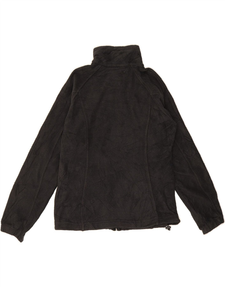 COLUMBIA Womens Fleece Jacket UK 14 Medium Black Polyester Vintage Columbia and Second-Hand Columbia from Messina Hembry 