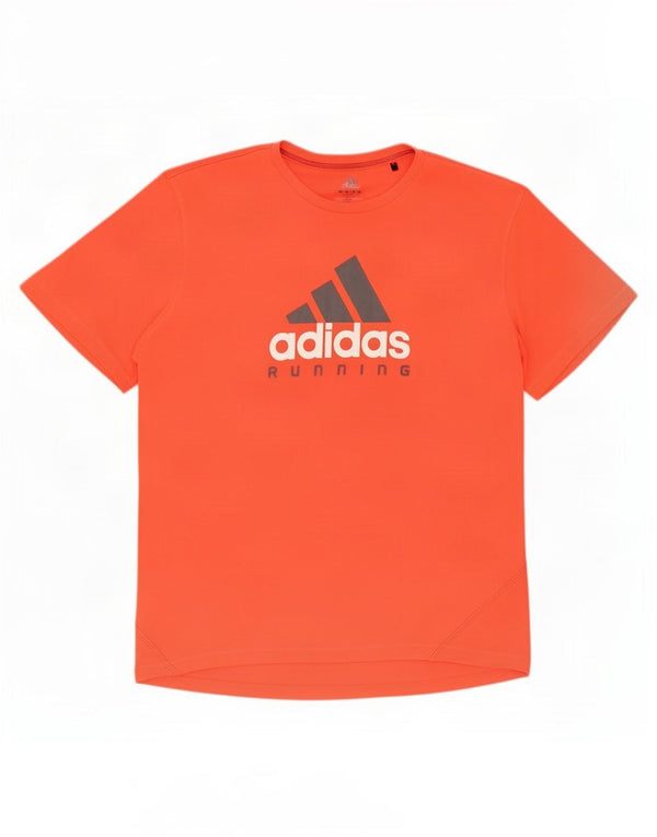 Ανδρικό γραφικό T-Shirt Adidas Top XL πορτοκαλί πολυεστέρας