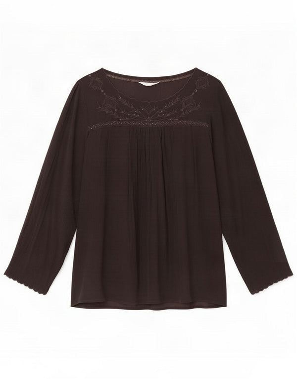 Γυναικεία μακρυμάνικη μπλούζα White Stuff Top UK 16 Large Grey Viscose