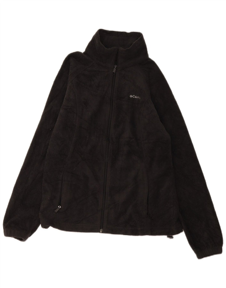 Columbia Γυναικείο Fleece Jacket UK 40 μεγάλο μαύρο πολυεστέρα