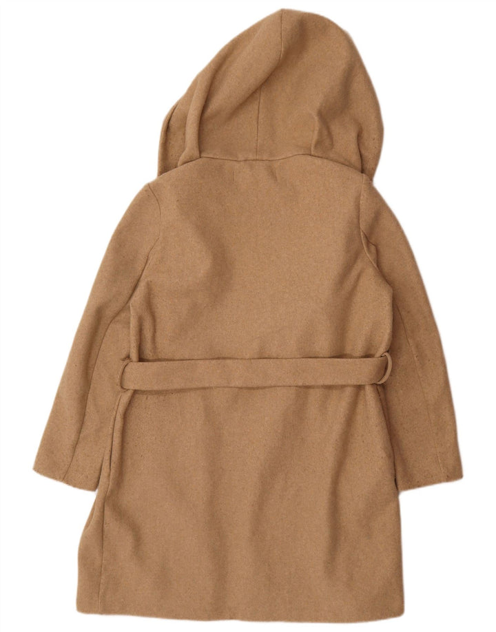 Zara Γυναικείο Πανωφόρι με κουκούλα UK 10 Small Beige Polyester