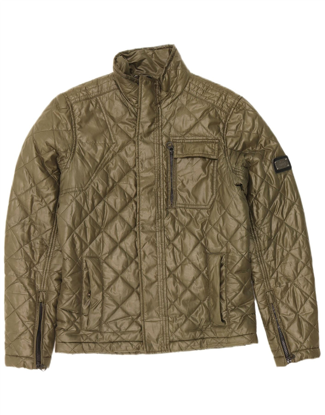Ανδρικό καπιτονέ μπουφάν Datch UK 38 Medium Khaki Polyester