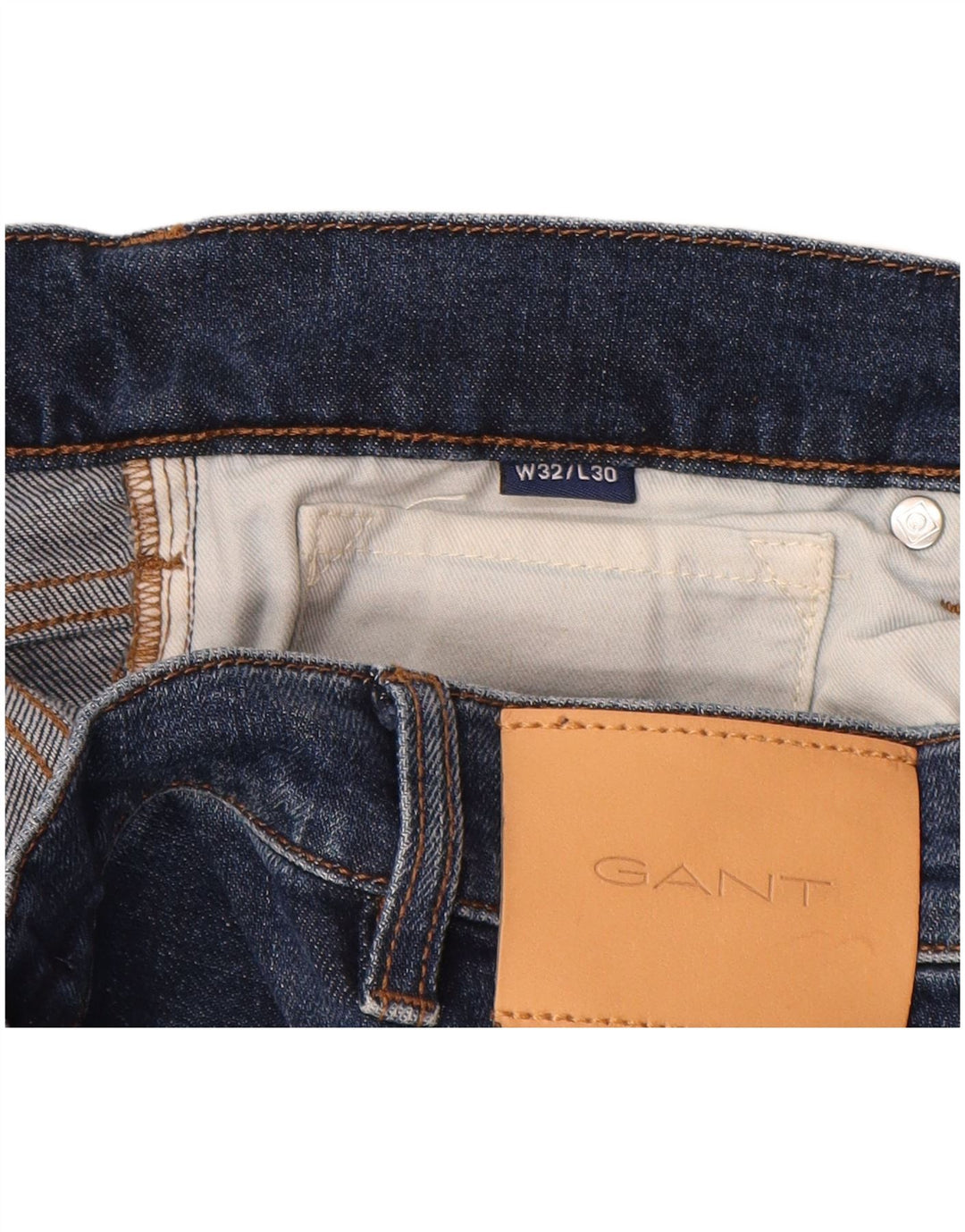 Ανδρικό τζιν Gant ίσιο W32 L30 Navy Blue Cotton