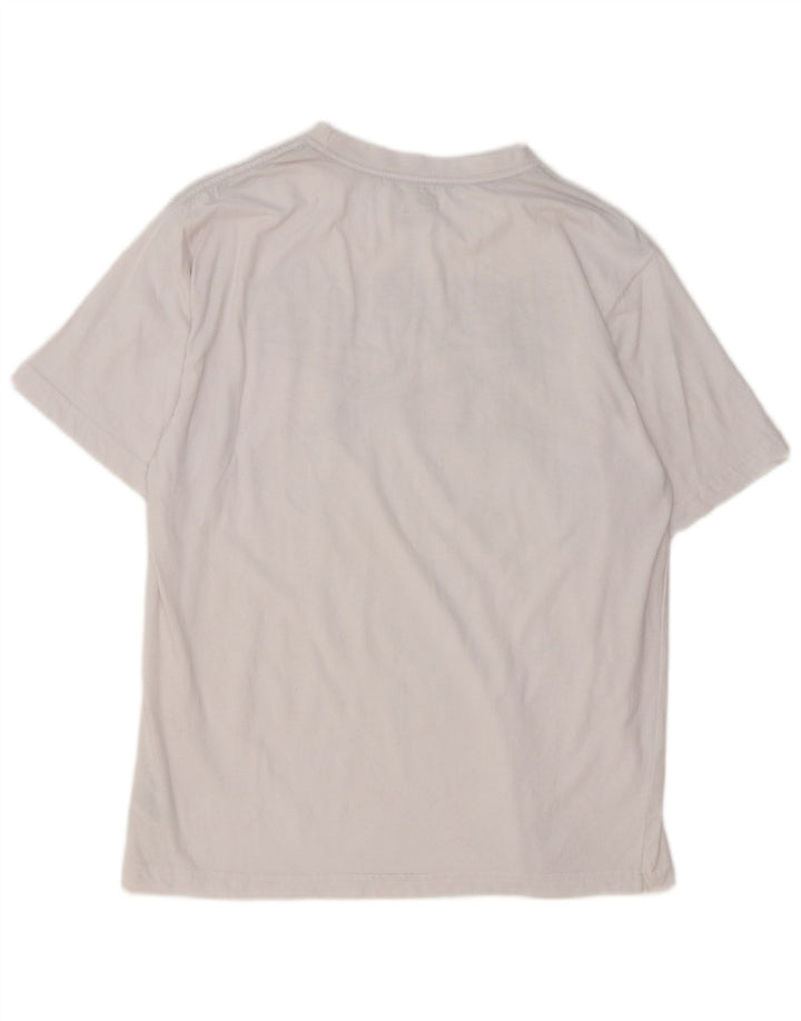 Ανδρικό γραφικό T-Shirt Reebok Top από μεσαίο λευκό βαμβακερό