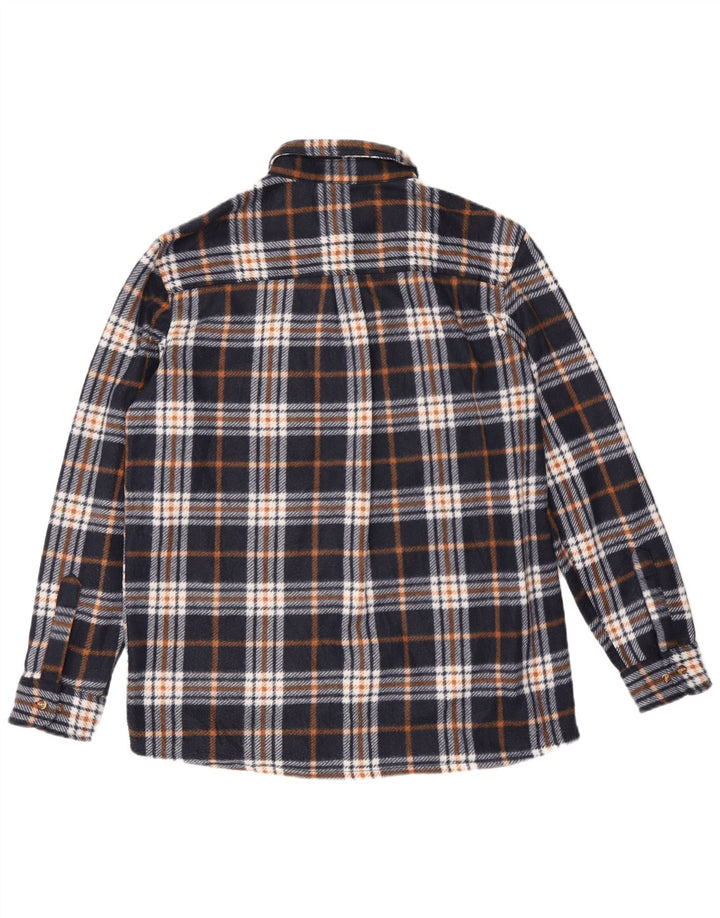 Canada Ανδρικό πουκάμισο Fleece Μεγάλο Navy Blue Check Polyester