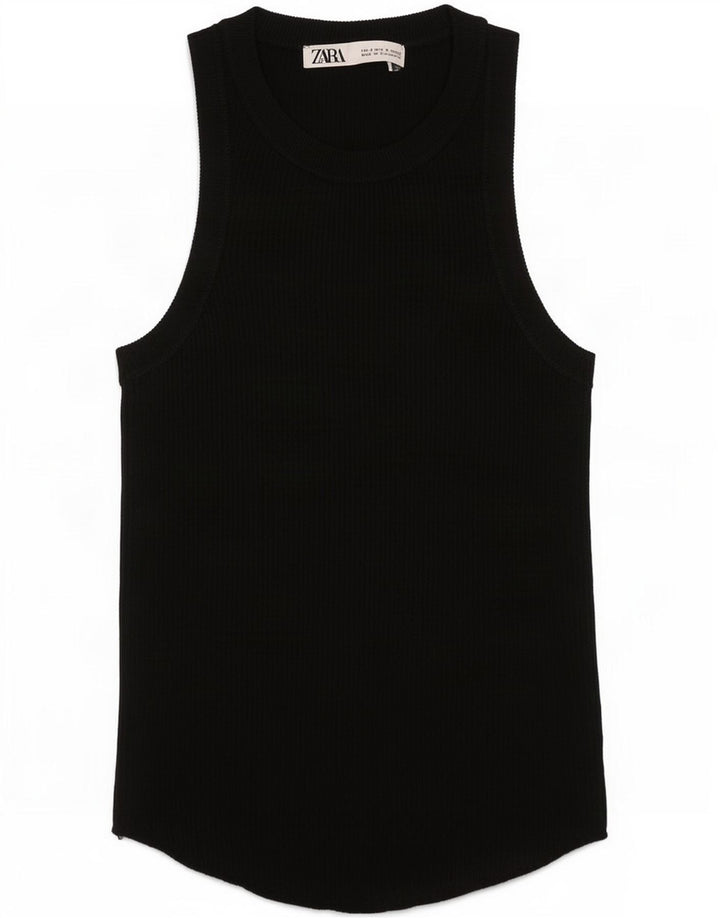 Zara Γυναικείο Γιλέκο Τοπ UK 8 Small Black