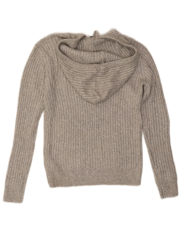 Marks & Spencer Γυναικείο πουλόβερ με κουκούλα UK 6 XS Grey Polyester