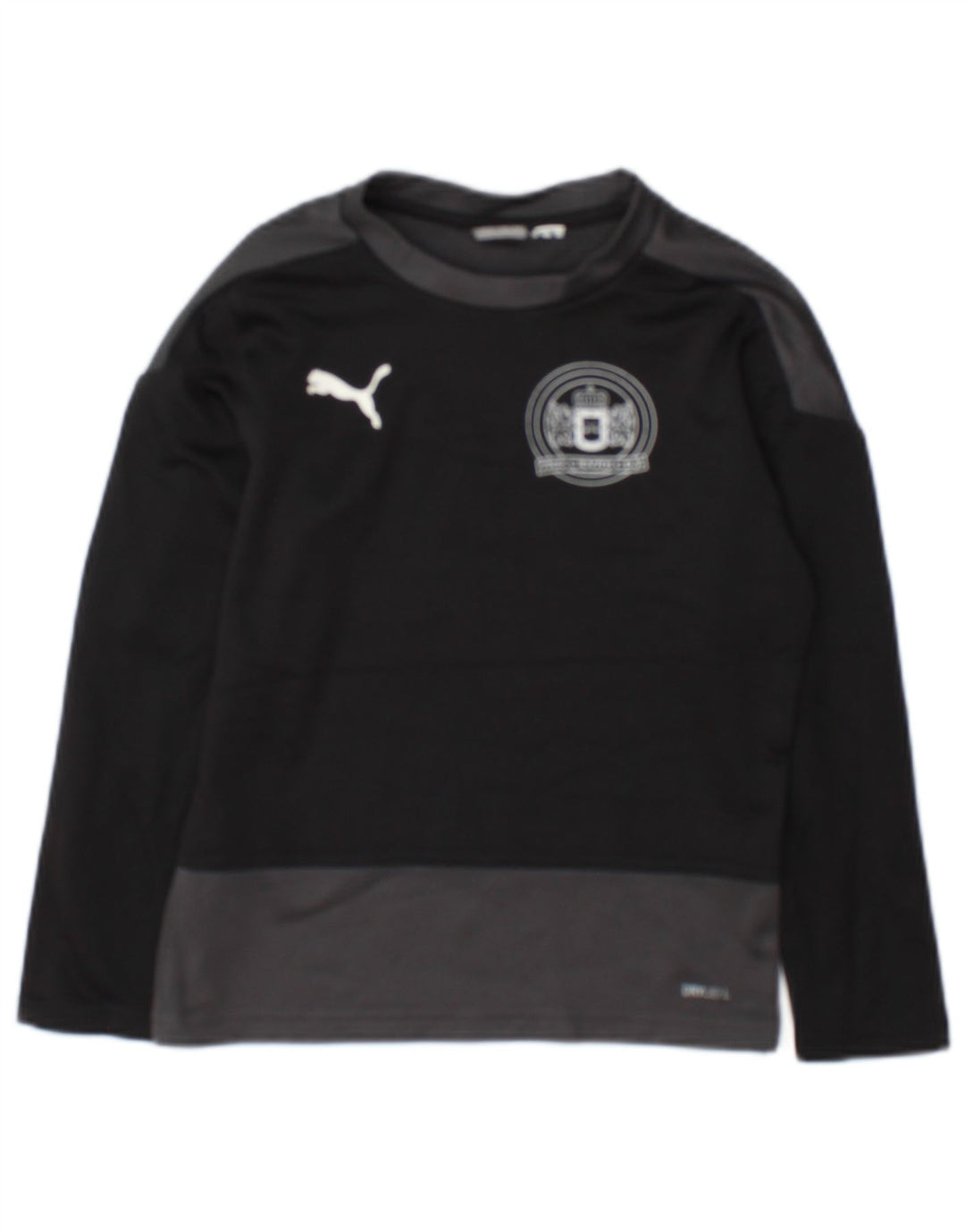 Puma Boys Graphic Top Μακρυμάνικο 7-8 ετών Μαύρο Colourblock
