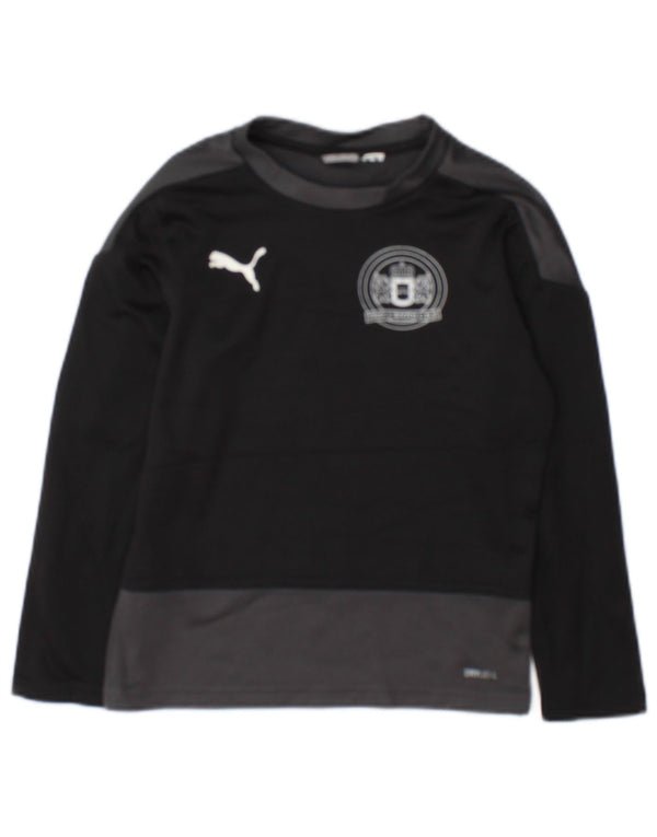 Puma Boys Graphic Top Μακρυμάνικο 7-8 ετών Μαύρο Colourblock