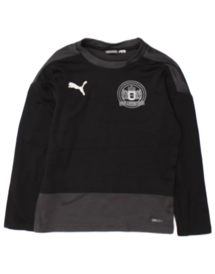 Puma Boys Graphic Top Μακρυμάνικο 7-8 ετών Μαύρο Colourblock