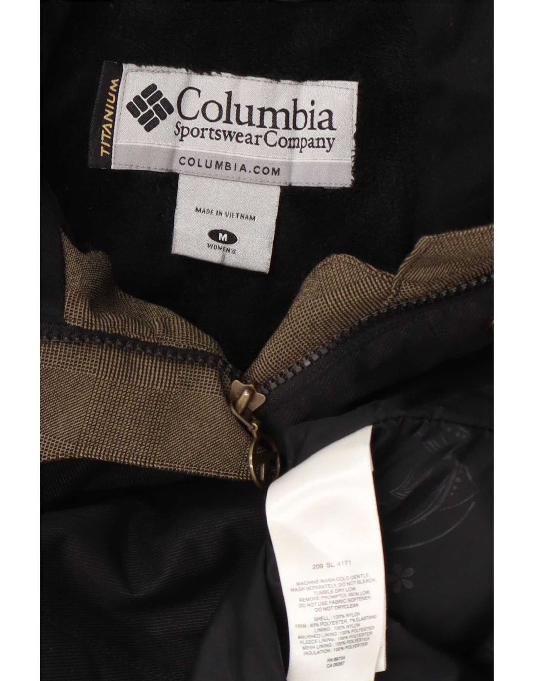 Columbia Γυναικείο Μπουφάν UK 14 Medium Black Nylon