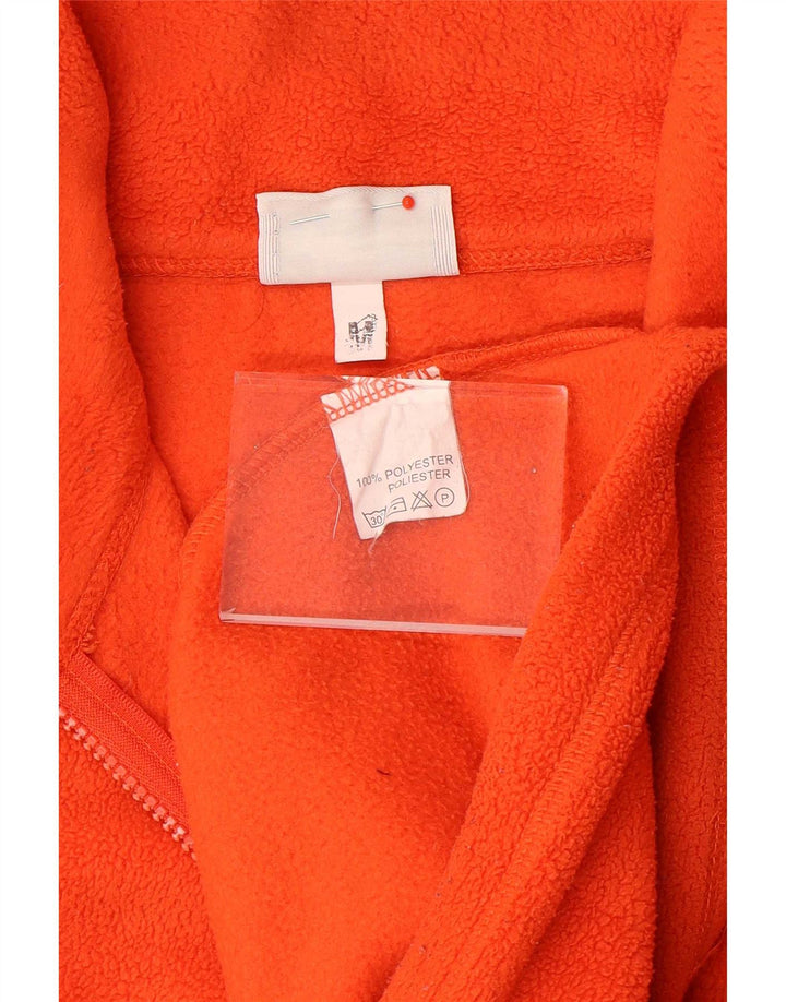Asics Ανδρικό φερμουάρ Fleece Jumper Μεσαίου Πορτοκαλί Πολυεστέρας