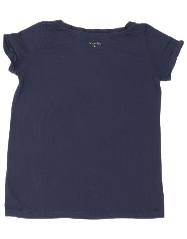 Γυναικείο μπλουζάκι PATRIZIA PEPE Top US 0 XS Navy Blue Viscose