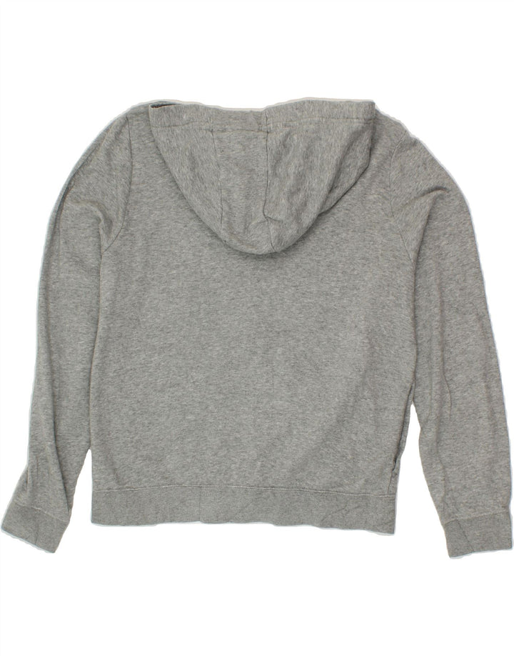 NIKE Womens Zip Hoodie Sweater UK 14 Medium Grey Cotton Vintage Nike and Second-Hand Nike from Messina Hembry 
