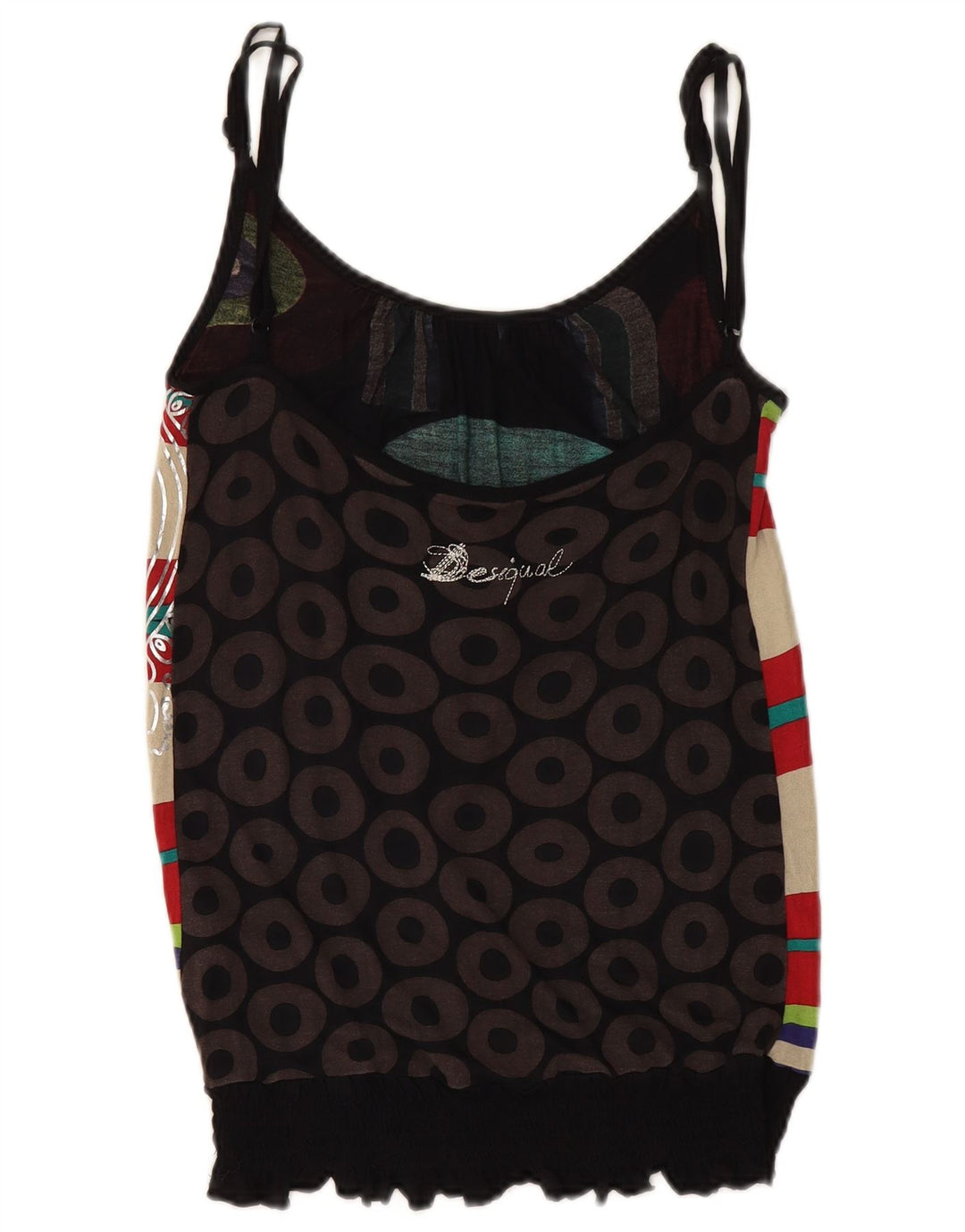 DESIGUAL Γυναικείο Cami Top UK 12 Medium πολύχρωμο γεωμετρικό