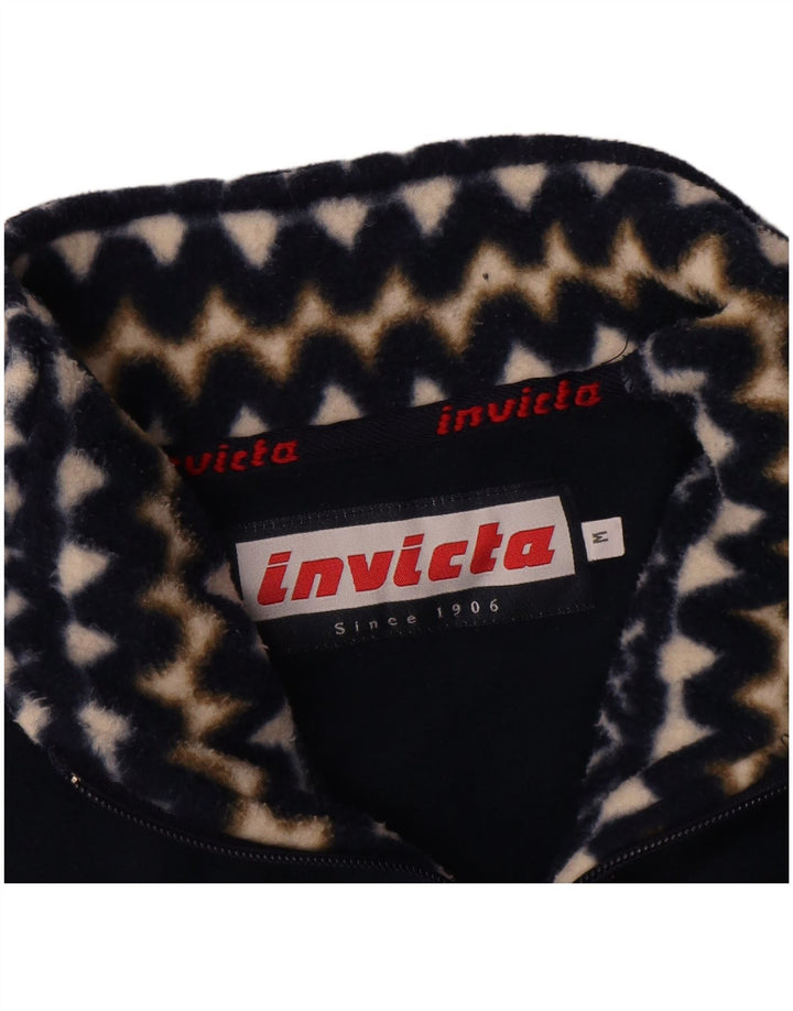 Invicta Ανδρικό φερμουάρ Fleece Jumper Medium Navy Blue Geometric