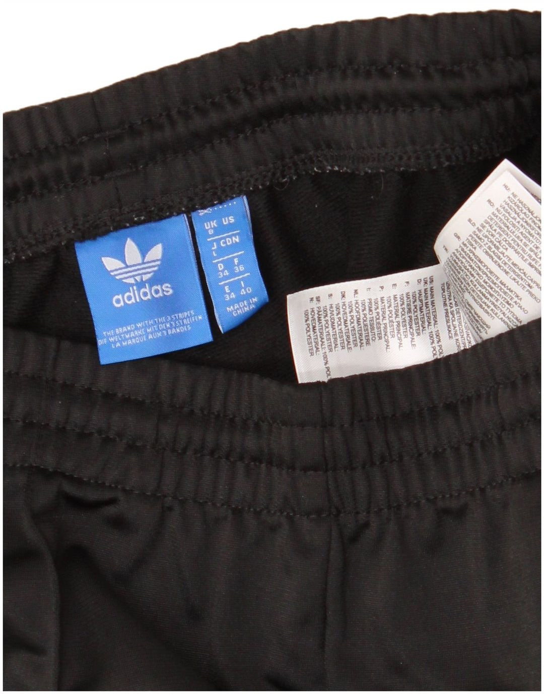 Γυναικεία αθλητική φόρμα ADIDAS Παντελόνι UK 8 Small Black Polyester