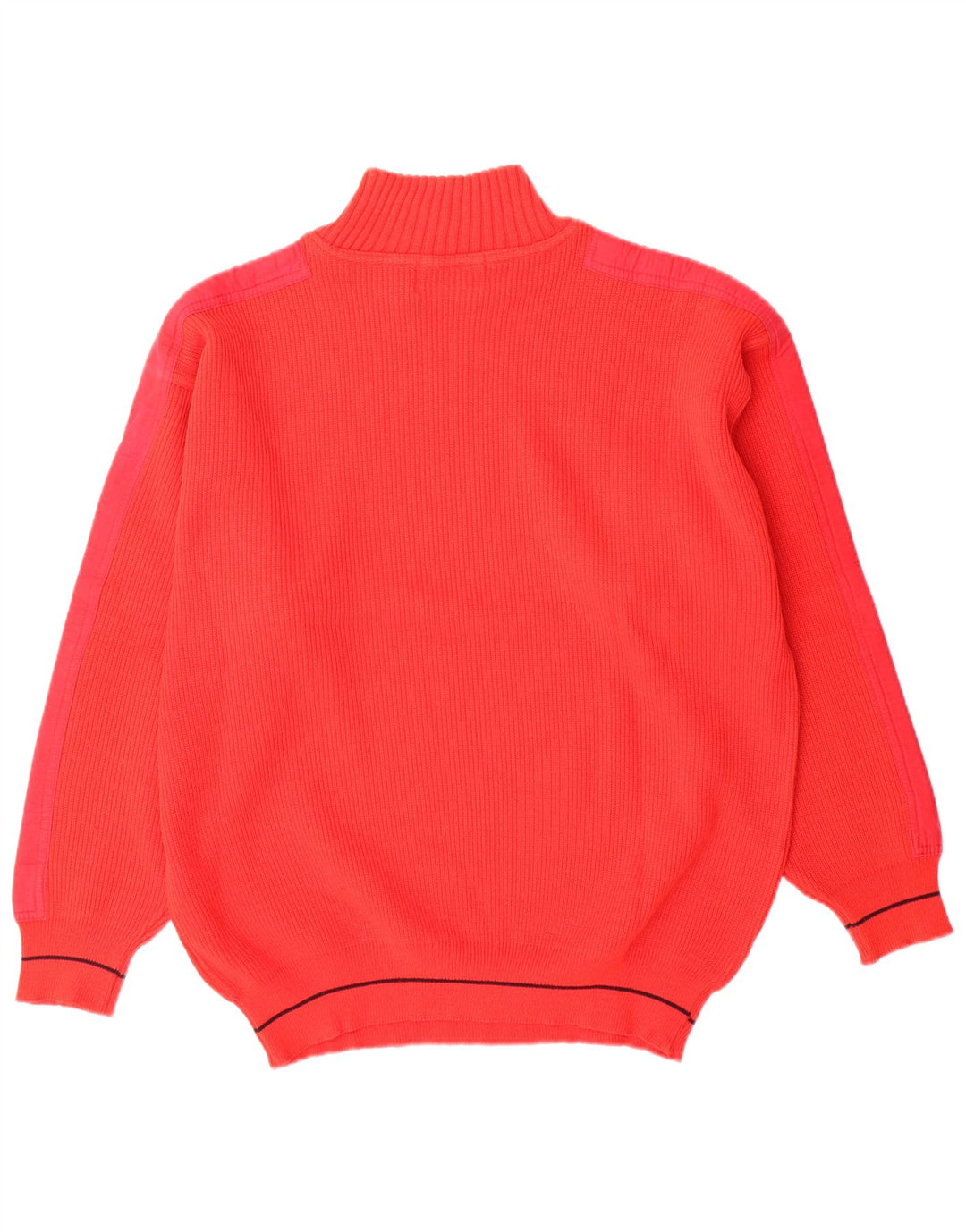 Vintage Ανδρικό πουλόβερ με λαιμόκοψη IT 50 μεσαίου κόκκινου μαλλί