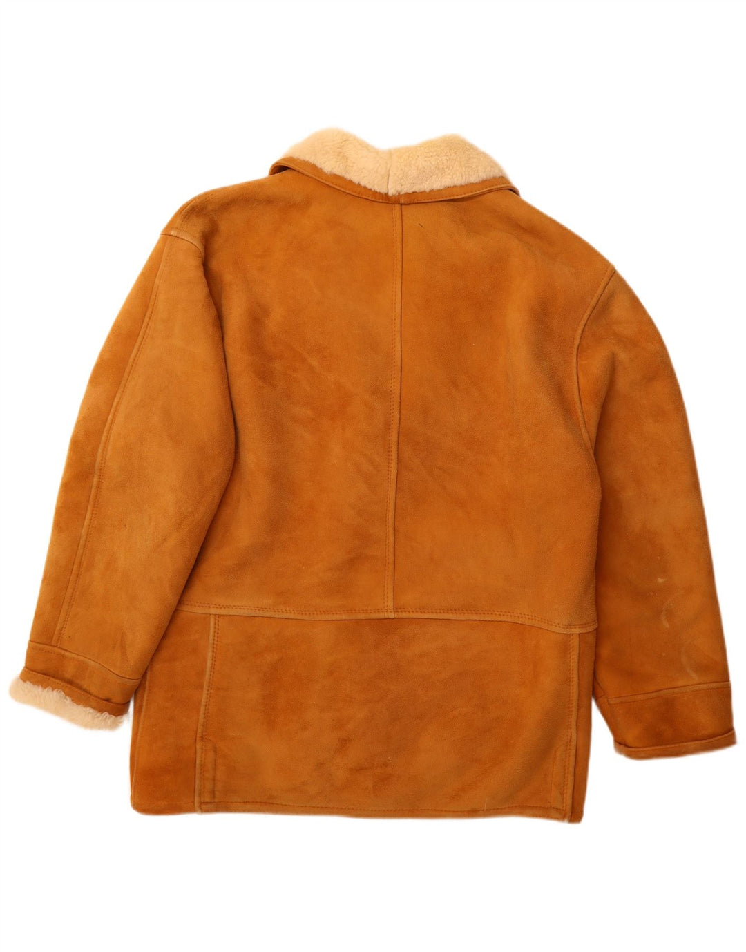 Vintage Ανδρικό Shearling Jacket IT 52 XL Καφέ Δερμάτινο