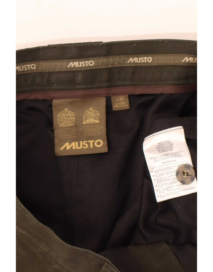 Musto Ανδρικό παντελόνι Capri ιππασίας EU 50 Large W34 L21 Khaki Polyester