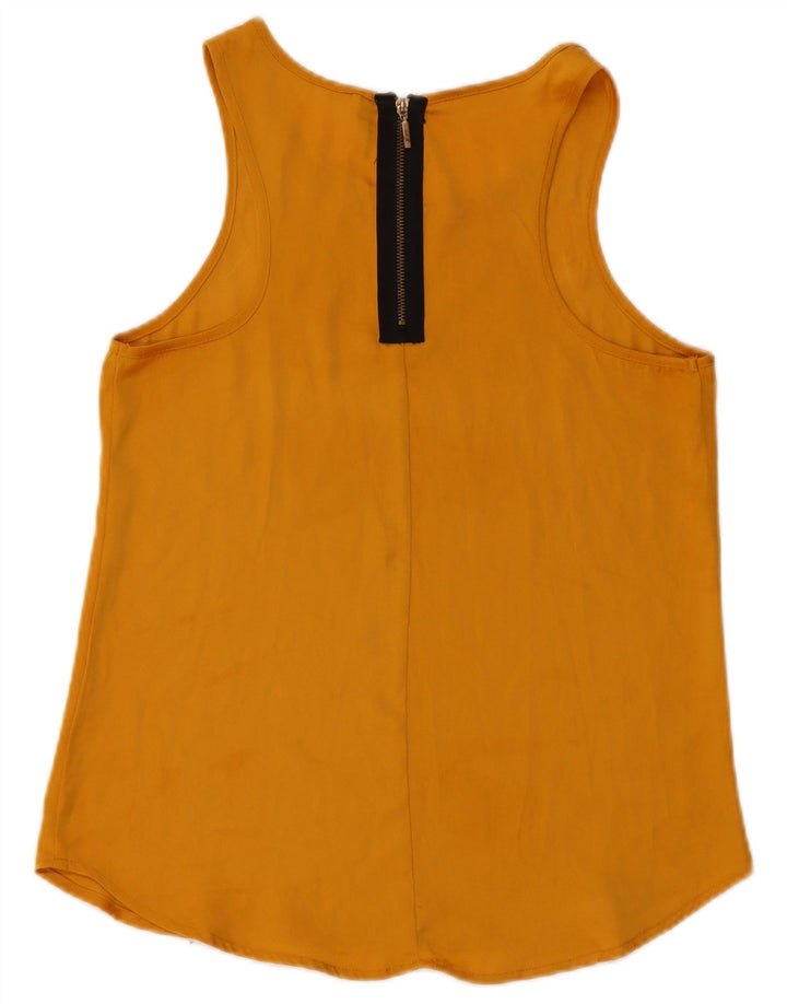 STRADIVARIUS Γυναικεία αμάνικη μπλούζα τοπ UK 10 Small Yellow