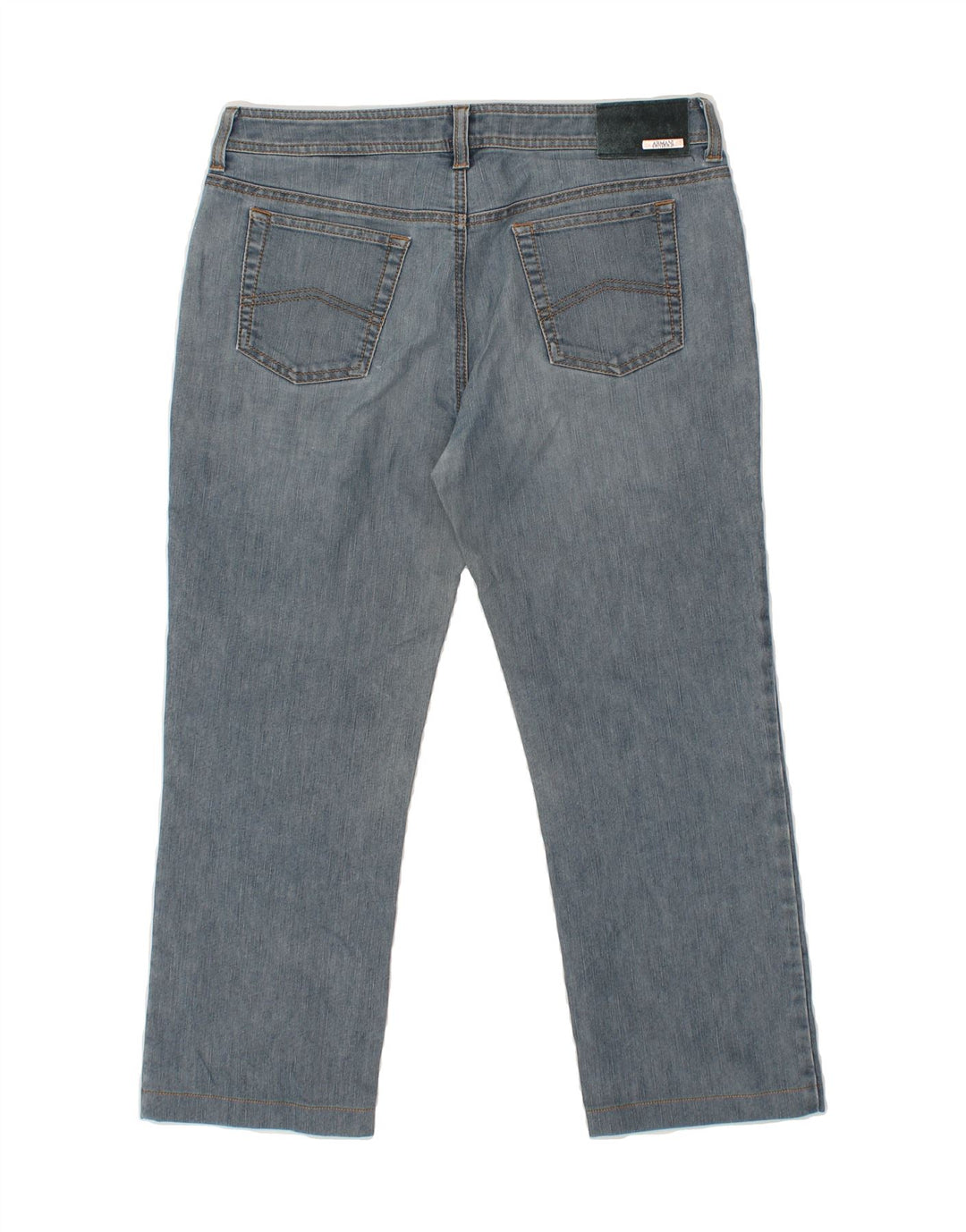 ARMANI Womens Crop Straight Jeans W30 L25 Blue Cotton Vintage Armani and Second-Hand Armani from Messina Hembry 