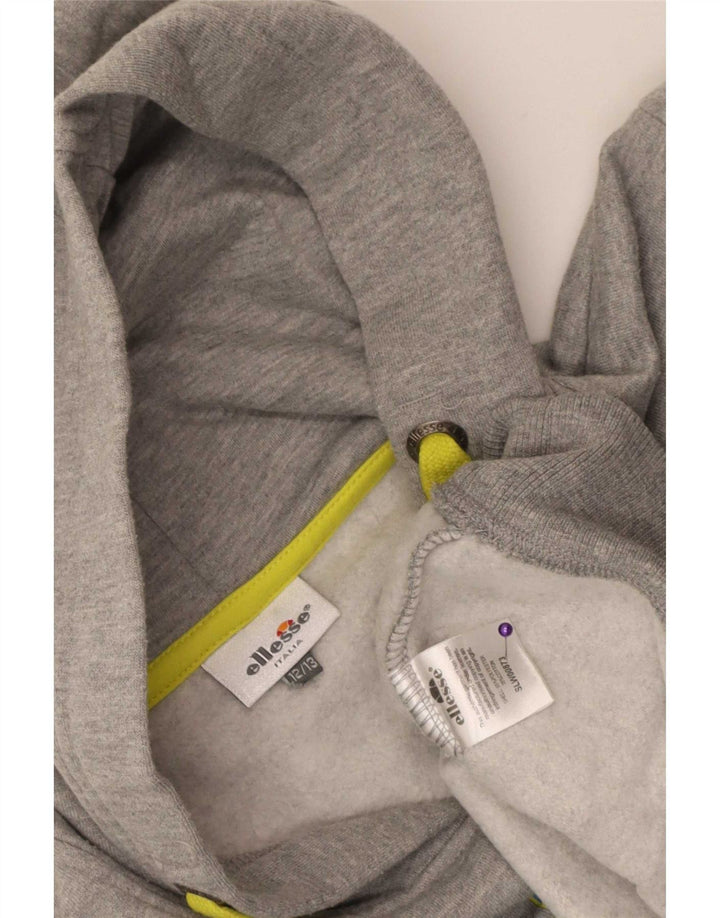 Ellesse Boys Graphic Hoodie Jumper 12-13 Years Grey Polyester