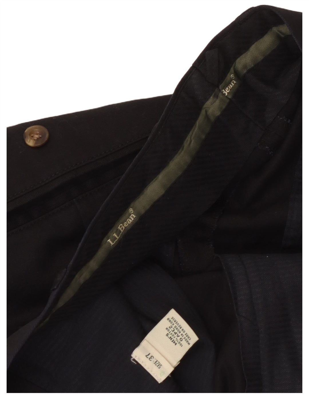 Ανδρικό παντελόνι L.L.Bean Pegged Casual W37 L32 Μαύρο βαμβακερό