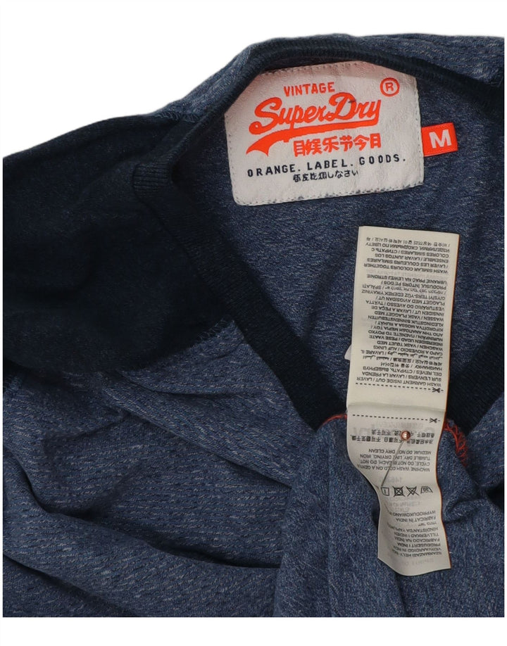 Ανδρικό μπλουζάκι Superdry, μακρυμάνικο, μεσαίο μπλε, βαμβακερό