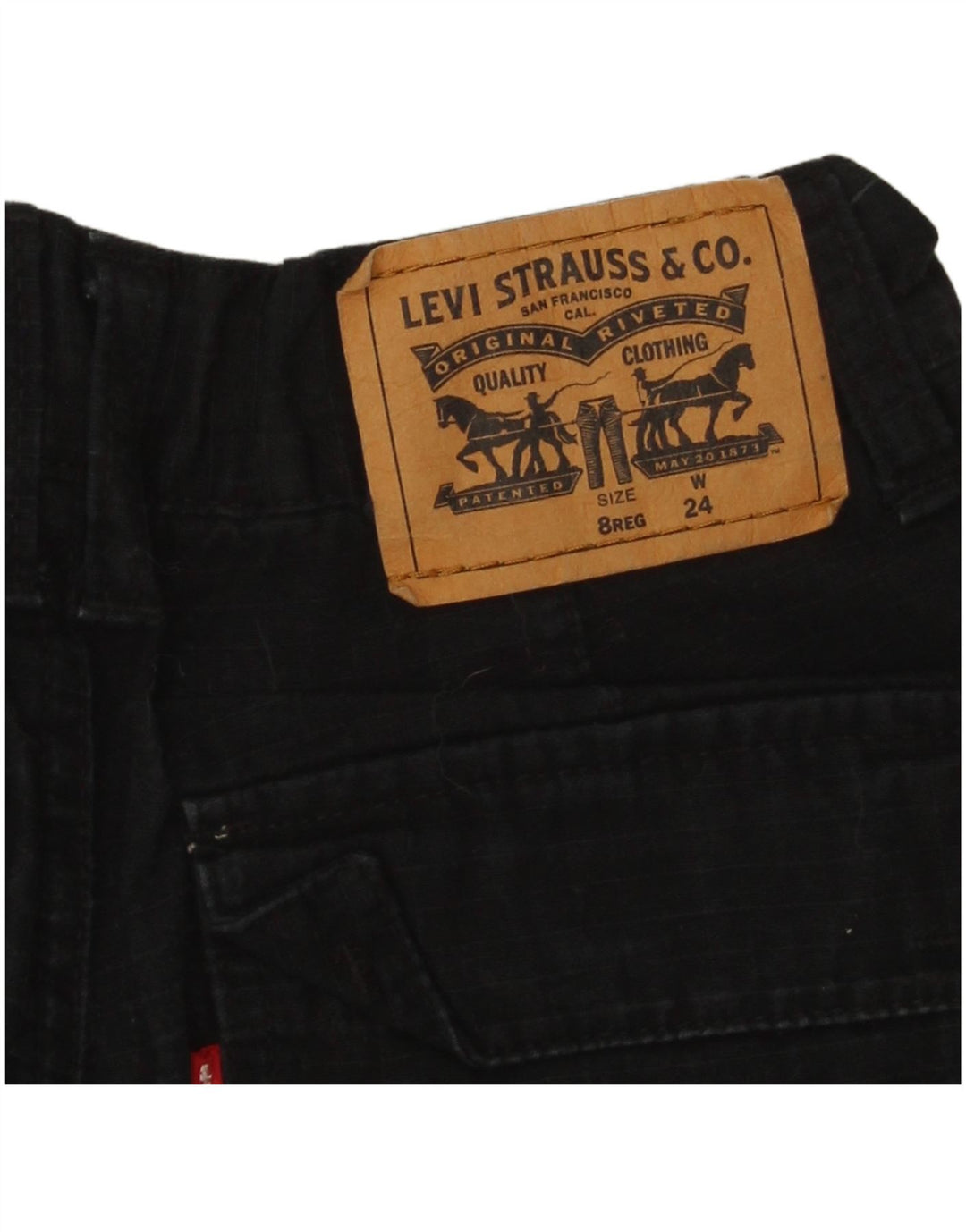 Σορτς Levi's Boys Cargo 7-8 ετών W24 L8 Μαύρο βαμβακερό