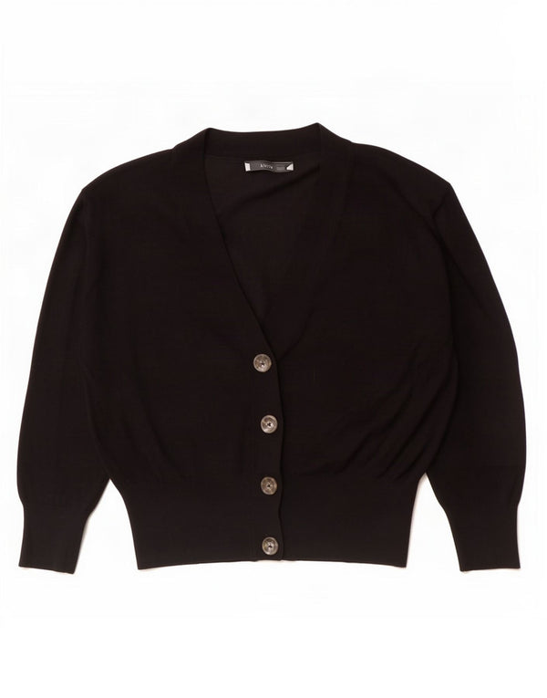 Zara Γυναικεία Ζακέτα UK 14 Large Μαύρο