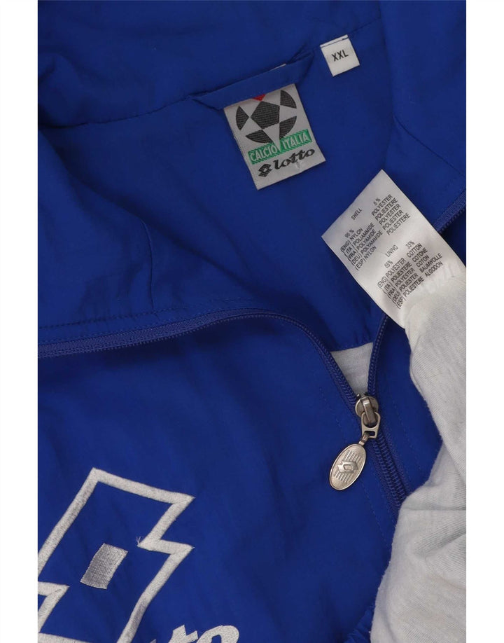 Ανδρική φόρμα Lotto Graphic Top Jacket 2XL Blue Colorblock Nylon