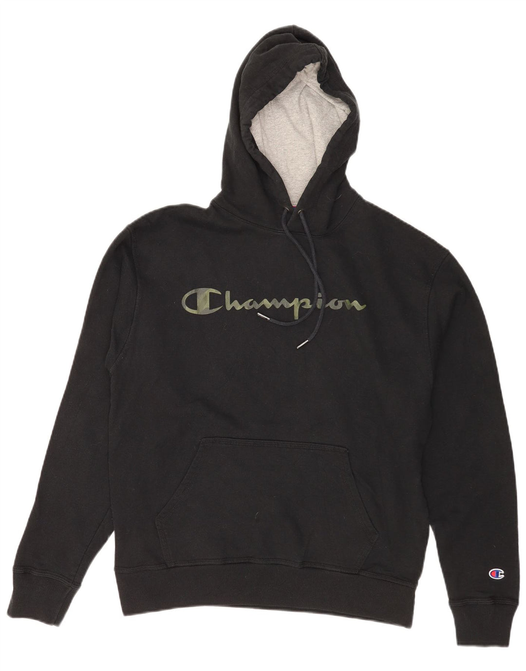 Ανδρικό Champion Graphic Hoodie Jumper Μεσαίο μαύρο βαμβακερό