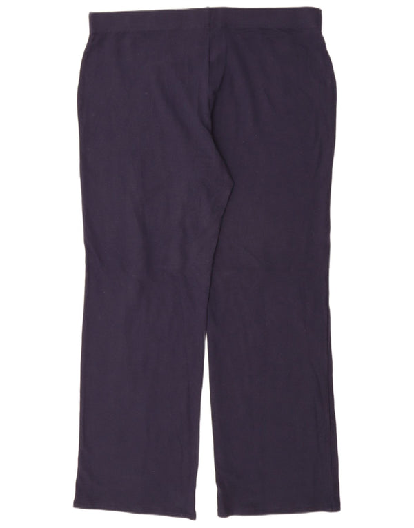 Marks & Spencer Γυναικεία φόρμα παντελόνια UK 18 XL Navy Blue Cotton