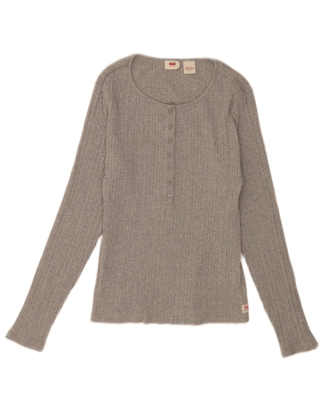 Levi's γυναικείο κανονικό τοπ μακρυμάνικο UK 14 Large Grey