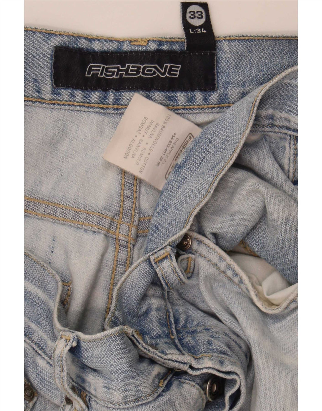 Ανδρικό τζιν Fishbone Bootcut W33 L34 Μπλε βαμβακερό