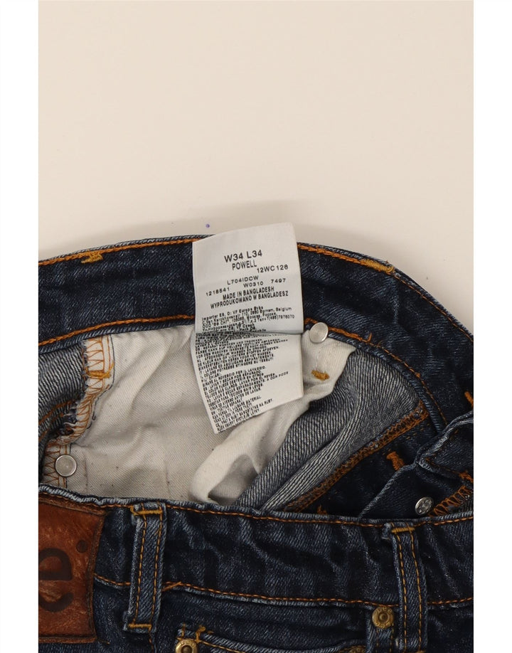 Γυναικείο τζιν Powell ίσιο LEE W34 L30 Navy Blue Cotton