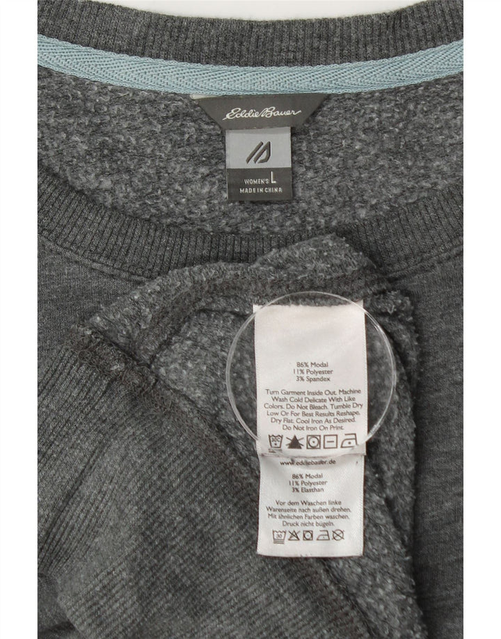 Γυναικείο φούτερ Eddie Bauer Jumper UK 16 Large Grey Modal