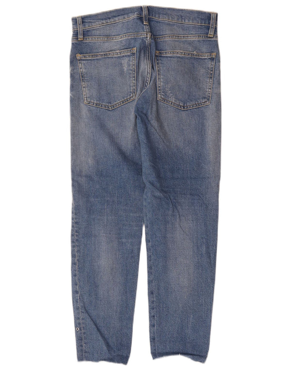 Zara Γυναικείο Slim Jeans EU 34 2XS W24 L26 Blue Spotted
